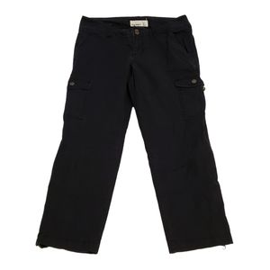 Old Navy Black Cargo Capri Pants